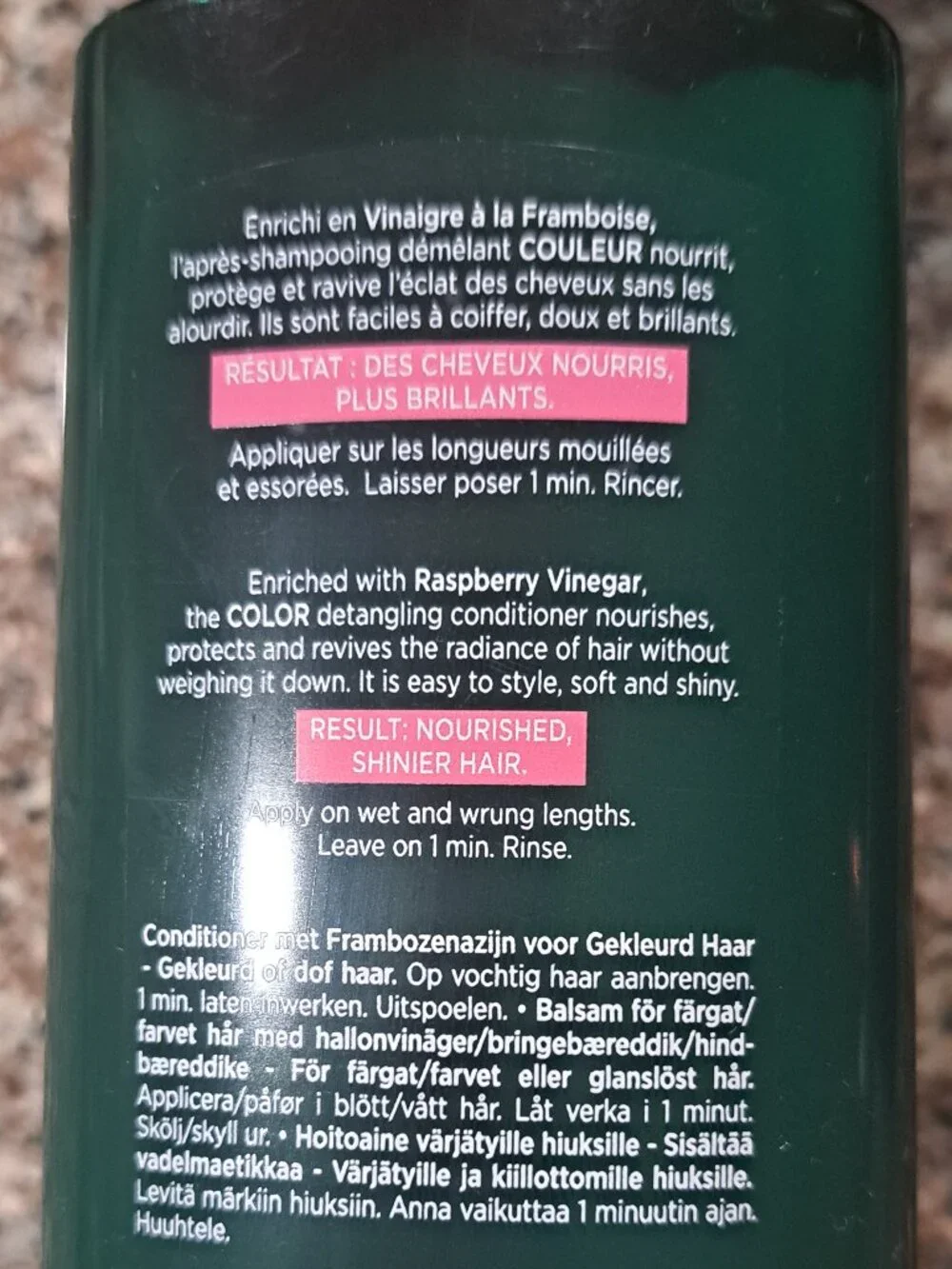 YVES ROCHER PROTECTIVE CONDITIONER WITH RASPBERRY VINEGAR